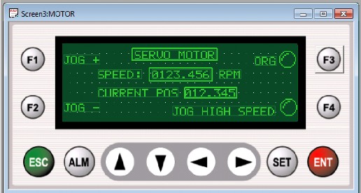 MOVE P0 LAMP BIT 43 M0529 MOVE P1 LAMP BIT 44 M2000 JOG HIGH SPEED BIT 28 Thiết kế HMI như sau 6