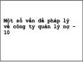 Một số vấn đề pháp lý về công ty quản lý nợ - 10