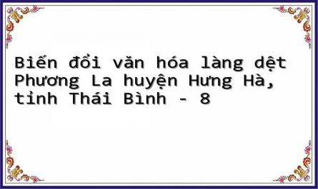 Các Giai Đoạn Biến Đổi Của Nghề Dệt Làng Phương La