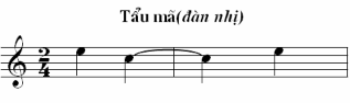 Ngoài ra có những bài mang nét giống nhau về âm điệu hoặc âm hình tiết tấu 3