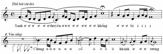 Trục âm trong các làn điệu là Ví dụ 9 Tất cả các âm mở đầu của làn 22