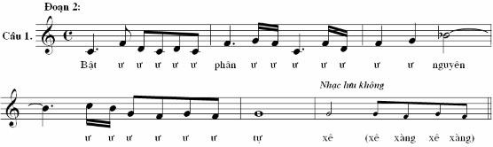 Câu 2 nhịp 22 đến nhịp 26 1 nhịp lưu không Riêng trong bài Mỹ thành chi chương 28