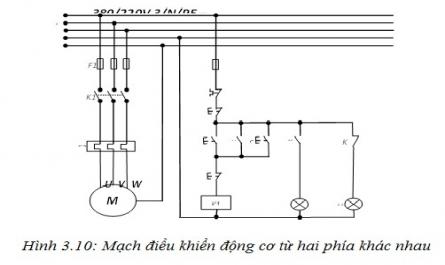 Mạch Điều Khiển Động Cơ 3 Pha Theo Vị Trí Sơ Đồ Mạch Điện: