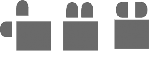 Vị trí cạnh tranh với hai người ngồi đối diên nhau và chiếc bàn đóng vai trò 2
