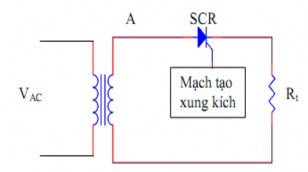 Hình 3 66 Mạch chỉnh lưu bán kì có điều khiển Xét mạch như hình 6 14 Điện 7