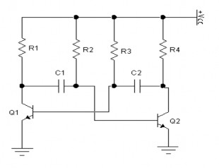 Hình 5 1 Mạch dao động đa hài không ổn Mạch trên Hình 5 1 có cấu trúc đối 1