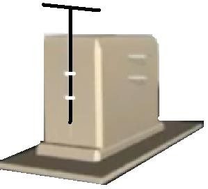 Hình 5 4 Trụ đỡ kim thu sét Đặt kim thu sét vào vị trí cần đặt và tiến hành 5