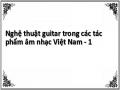 Nghệ thuật guitar trong các tác phẩm âm nhạc Việt Nam