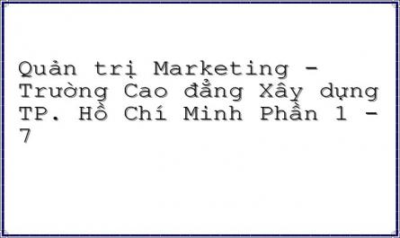 Quản trị Marketing - Trường Cao đẳng Xây dựng TP. Hồ Chí Minh Phần 1 - 7