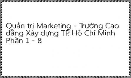 Quản trị Marketing - Trường Cao đẳng Xây dựng TP. Hồ Chí Minh Phần 1 - 8