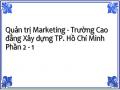 Quản trị Marketing - Trường Cao đẳng Xây dựng TP. Hồ Chí Minh Phần 2