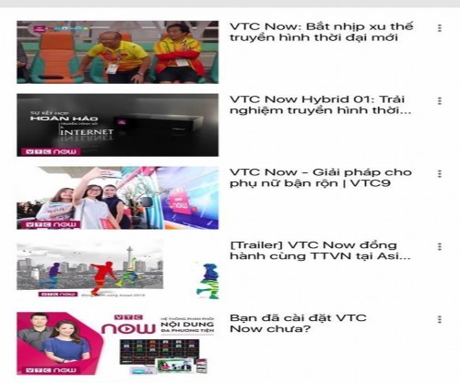 Hình 9 Các sản phẩm của VTC Now trên ứng dụng OTT MyClip của Viettel Hình 10 4