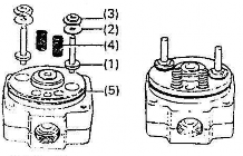Ráp lò xo đở cần Ráp gioăng Ráp hai dẫn hướng piston đệm lò xo piston đế lò 1