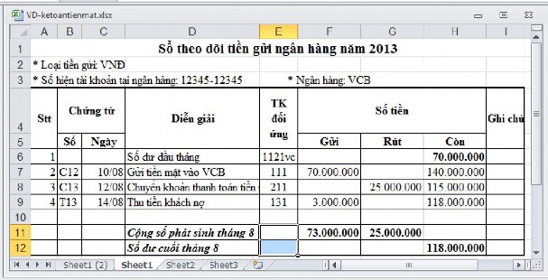 Hình 4 2  Cài đặt công thức cho các ô trong bảng tính  Ô H7 H6 F7 – G7 Nhấp 2