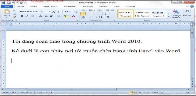 Hình 5 1 Bước 2 Trên thanh công cụ Insert chọn Object Hộp thoại Object hiện 3