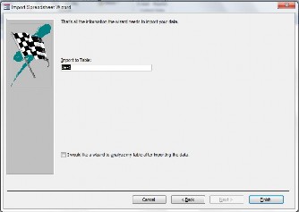 Hình 5 10 Khung Import to Table Trong hộp này cho phép nhập tên mới cho bảng Nhấp 5