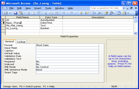 Để thiết kế một biểu mẫu có th êm các đối tượng như Memo OLE và đồ họa 10