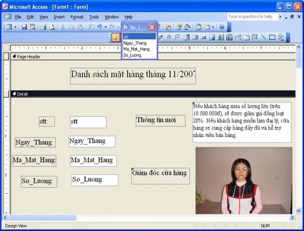  Lưu biểu mẫu với một tên nào đó để sử dụng về sau Chú ý Ta cũng có 12