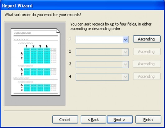  Chọn trường Ngay thang để sắp xếp nh ư hình sau  Chọn Next tiếp  Nếu 6