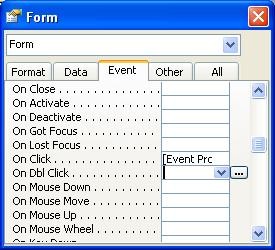 Bạn chọn Event và cuốn để tìm sự kiện mình cần Ví dụ Tạo thủ tục để 11