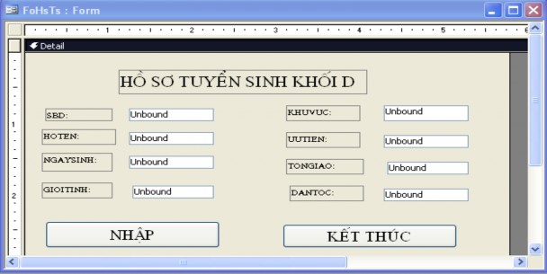  Nút có tiêu đề nhập có tên NhapLyLich  Nút có tiêu đề kết thúc có tên 8