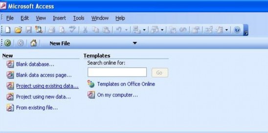 Bước 2 Chọn Bank Database Gõ tên CSDL ở File Name là BanHang và chọn Create sau đó 2