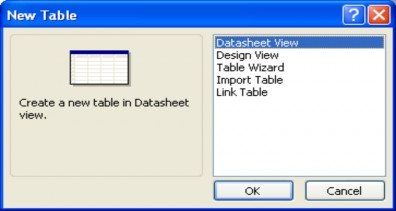 Ta thấy trên hộp thoại xuất hiện các th ành phần  Datasheet View Trưng diện 4