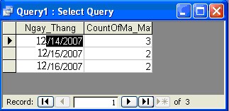 5 Tạo truy vấn theo hỏi đáp Câu hỏi Số lượng bán ra trong mỗi ngày ngày nào 9