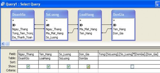 Chạy truy vấn này ta có kết qủa Ví dụ 2 Tạo một truy vấn bao gồm Ngay Thang Ma 11