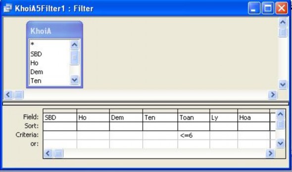 Chọn Filter Apply Filter Sort Sau đó dữ liệu của Form chỉ còn lại những bản ghi 12