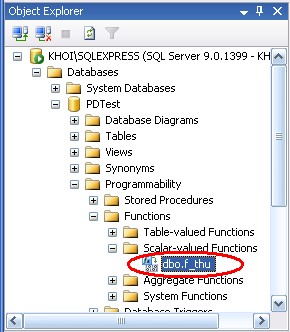Ví dụ select CUSTOMERNAME dbo f thu BIRTHDAY from customers 5 2 2 Hàm nội tuyến Inline UDF 1