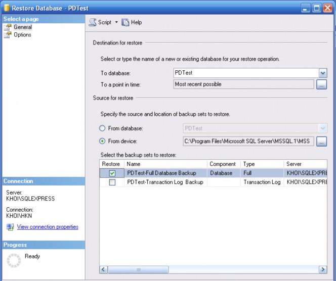 Click OK Quá trình phục hồi hoàn tất 7 Các hàm quan trọng trong T SQL Ngôn ngữ T 9