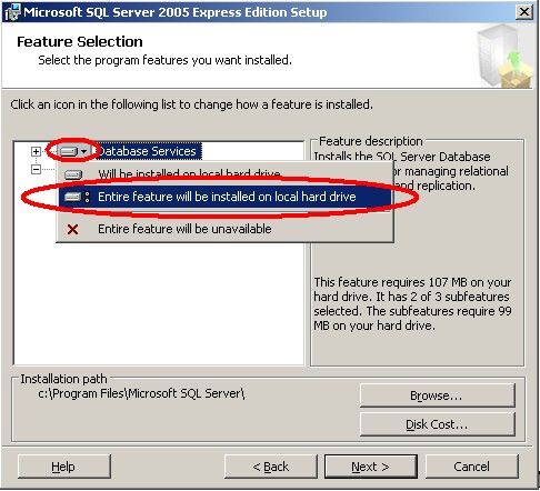 Lưu ý SQL Server 2005 có hai kiểu authentication kiểm tra người dùng Windows 4