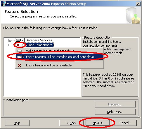 Lưu ý SQL Server 2005 có hai kiểu authentication kiểm tra người dùng Windows 5