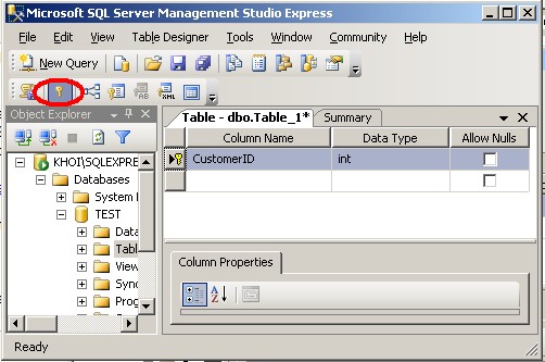 Bảng gồm các các cột Mỗi cột gồm tên cột Column Name kiểu dữ liệu Data Type 3