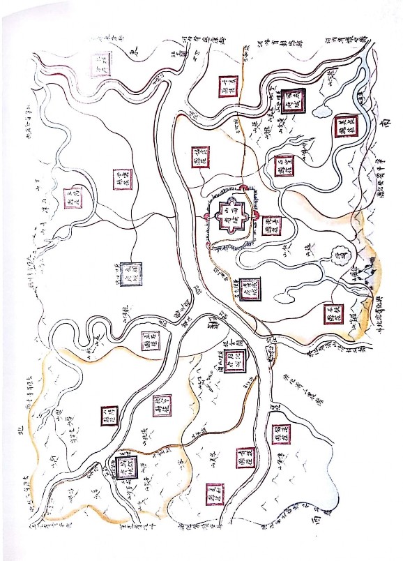 H2 Bản đồ huyện Yên Lạc thế kỷ XIX Nguồn Đồng Khánh dư địa chí H3 Nguồn 1