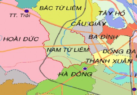 Hình 2 1 Sơ đồ vị trí quận Nam Từ Liêm Nguồn Phòng Tài nguyên và môi trường 1