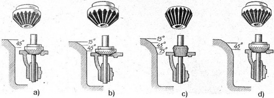 Hình 1 1 Gia công các ổ xupáp bằng dao phay Trước tiên người ta lắp dao phay thô 5