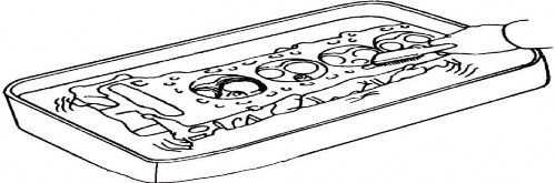 Làm sạch buồng đốt Vệ sinh ống dẫn hướng Làm sạch mảnh vụn của đệm keo 2