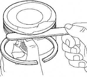 c Kiểm tra khe hở lưng Đặt xéc măng vào xilanh mới có kích thước phùhợp Sử 9