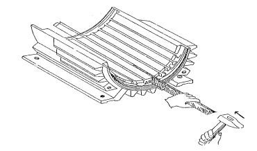 5 Làm sạch rãnh Stato Dùng giẻ lau sạch từng rãnh Bước 3 Đo kích thước rãnh 6