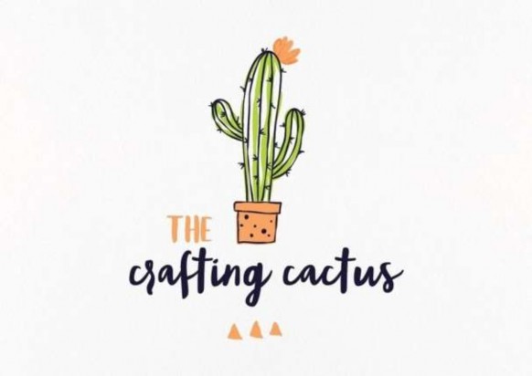 Thiết kế logo rực rỡ sắc màu của The Crafting cactus bới ananana14 Hài hước và 1