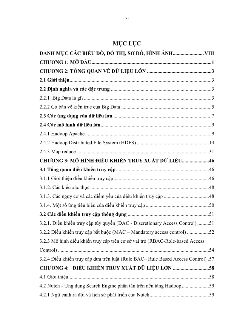 Luận văn Thạc sĩ Công nghệ thông tin Nghiên cứu mô hình kiểm soát truy xuất cho dữ liệu lớn - 1 Trang 9