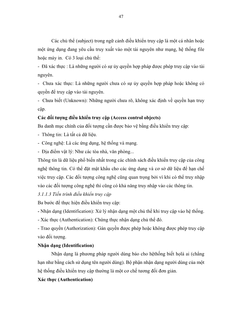 Luận văn Thạc sĩ Công nghệ thông tin Nghiên cứu mô hình kiểm soát truy xuất cho dữ liệu lớn - 5 Trang 58