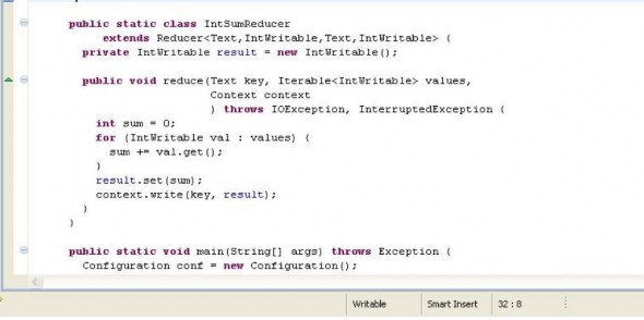 Tiếp theo ta viết một lớp để định nghĩa hàm reduce Lớp này phải extends lớp 6