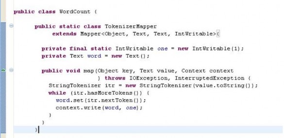 Sau khi có được 2 lớp định nghĩa cho hàm map và reduce Ta tiến hành viết một 8