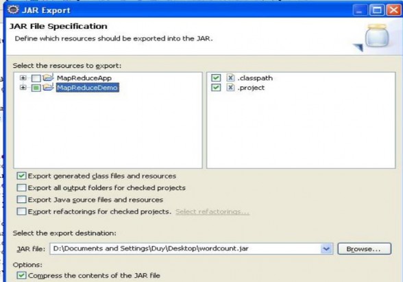 Sau khi có được file jar ta thực hiện nó bằng command của hadoop như sau o WordCount 2