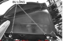 Hình 2 10 Các vị trí tháo lọc gió Tháo thông hơi vách máy tháo bu lông bên phải 4