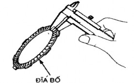 Hình 1 10 Kiềm tra lá ma sát Kiểm tra vòng tâm ly hợp và bạc dẫn hướng vòng 7