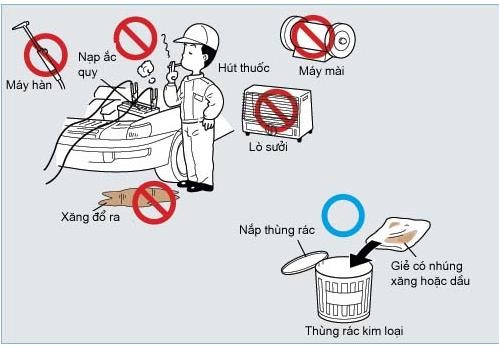 Hình 1 7 Chú ý xắp xếp các phế liệu và các máy moc thiết bị Giẻ có thấm 5